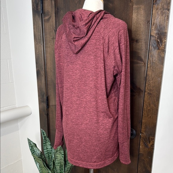 Athleta Uptempo Hoodie Sweatshirt, Maple Red SIZE XL - Picture 4 of 12